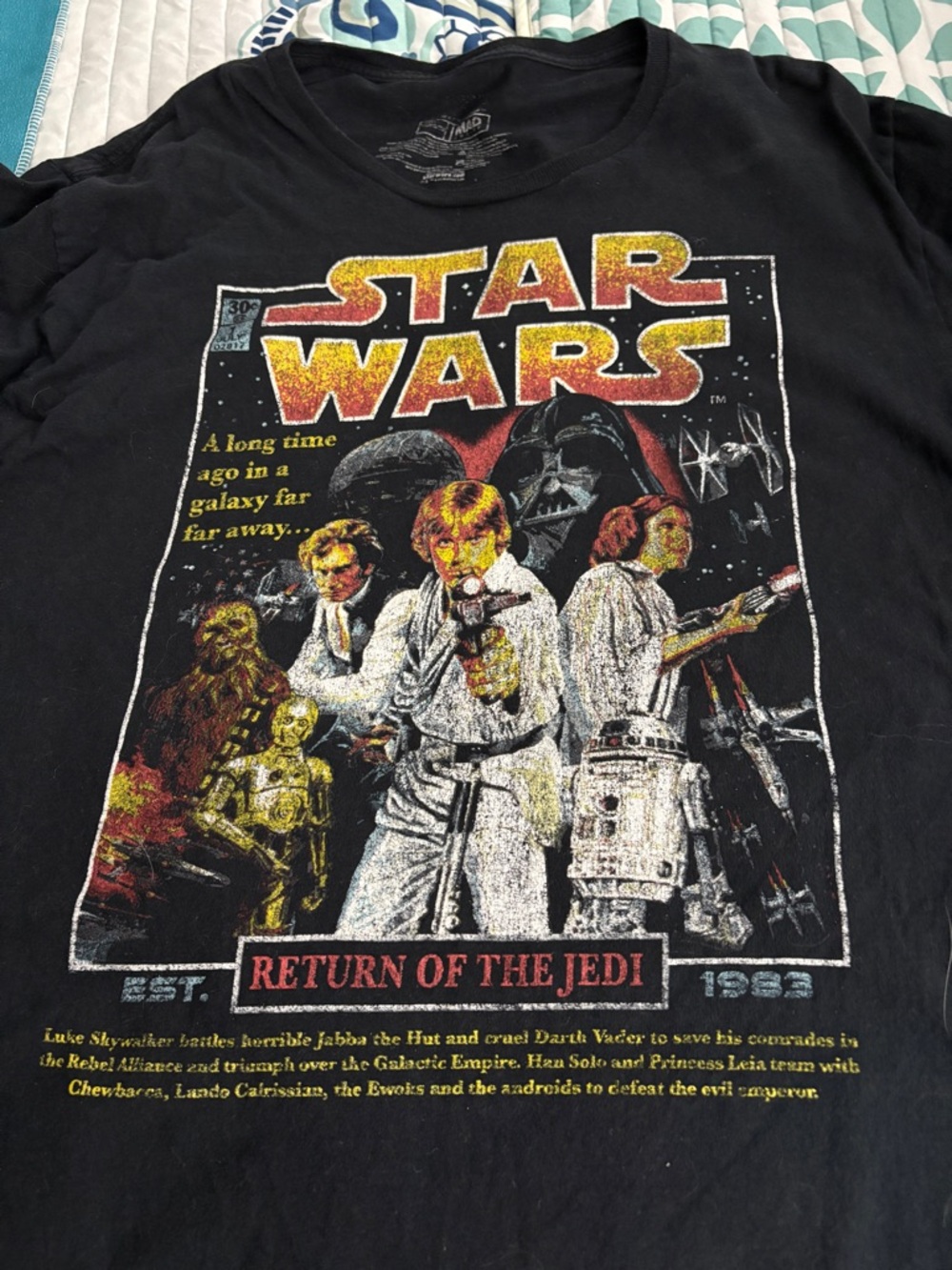 Star Wars Return of the Jedi Vintage Graphic Tee - Black